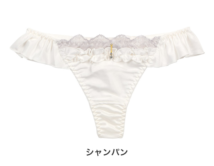 227270|COCO Linge フローラサテン Tバックショーツ M