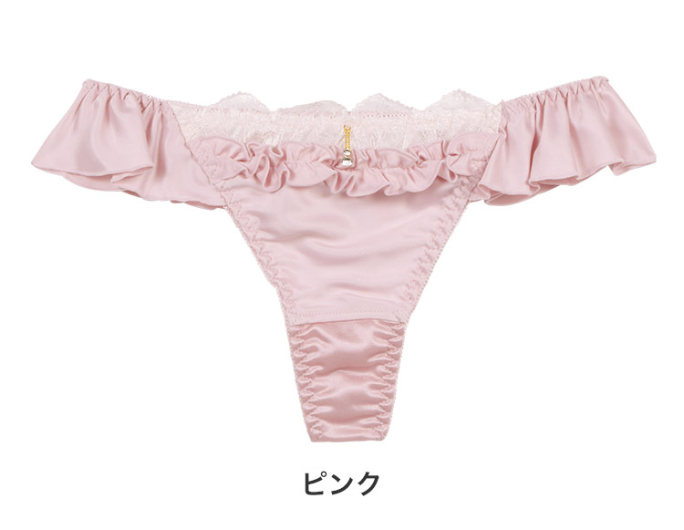227270|COCO Linge フローラサテン Tバックショーツ M