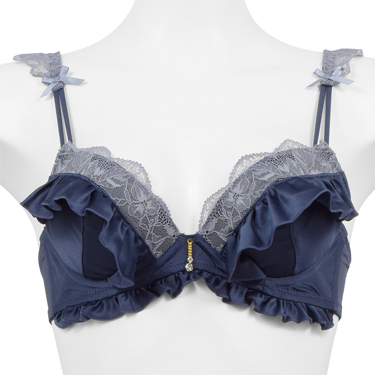 327344|COCO Linge フローラサテン ブラセット ABCDEFカップ アンダー65/70/75cm