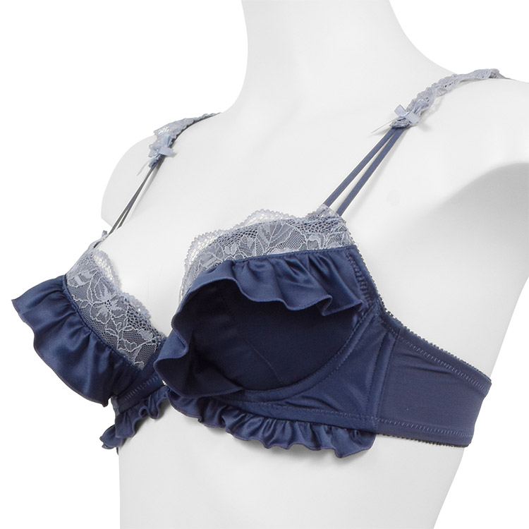 327344|COCO Linge フローラサテン ブラセット ABCDEFカップ アンダー65/70/75cm