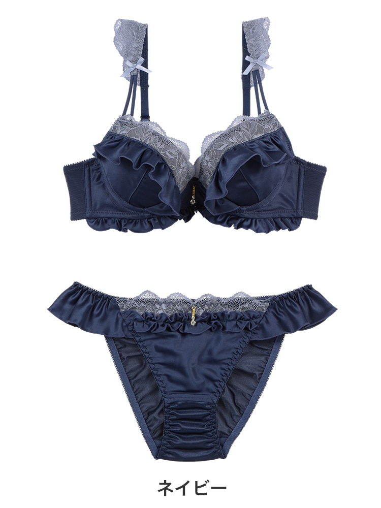 327344|COCO Linge フローラサテン ブラセット ABCDEFカップ アンダー65/70/75cm