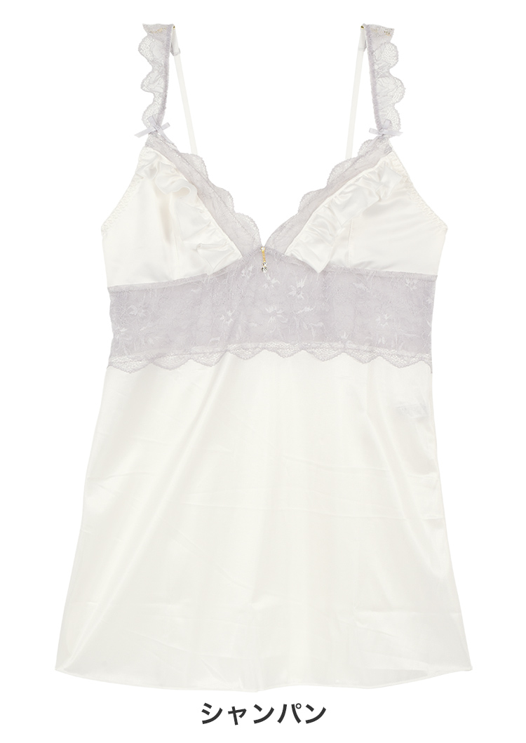 627270|COCO Linge フローラサテン ベビードール M