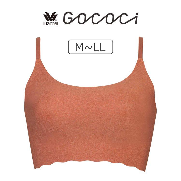 CGG220|ワコール GOCOCi ゴコチ ベンベルグ ストラップタイプ カップ付きハーフトップ M/L/LL