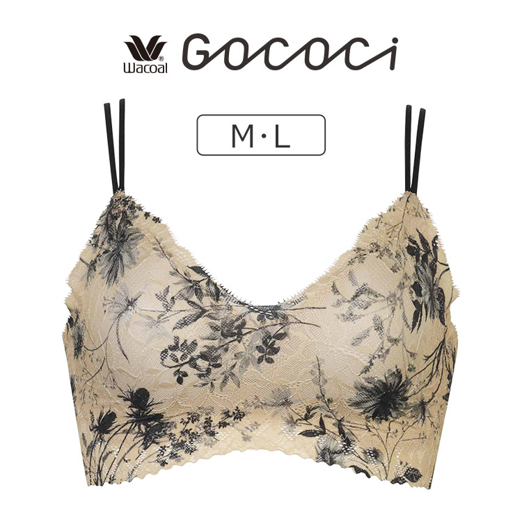 CGG297|ワコール GOCOCi ゴコチ カップ付きハーフトップ ブラレット M/L/LL