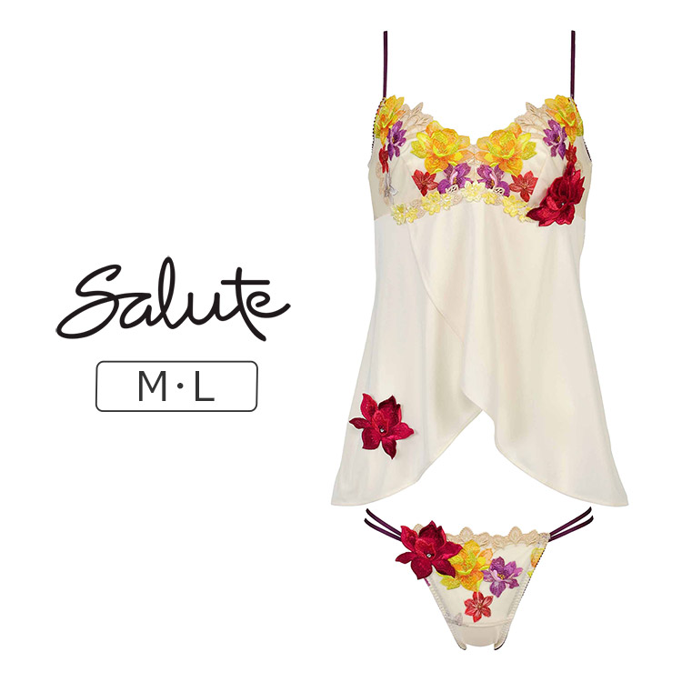 DTJ230|ワコール サルート 30グループ 30G セットアップ(キャミ+Tバック) M/L