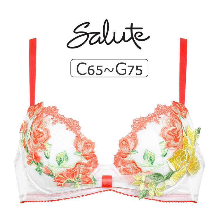 BTJ711｜ワコール サルート 11グループ 11G ブラジャー単品 リボンブラ CDEFGカップ  アンダー65/70/75cm