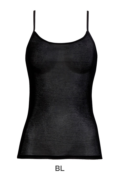 CLA191|ワコール スゴ衣 ニット 快適プラス+ 薄い、軽い、涼しい キャミソール 吸汗速乾 M/L