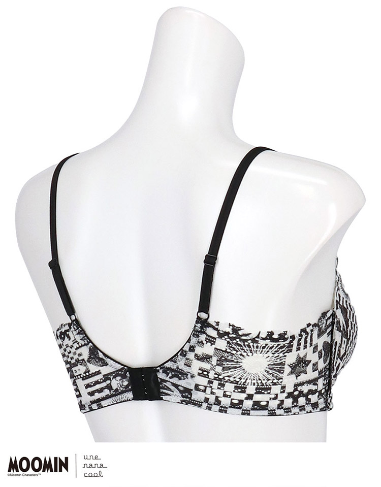 BUN130|ウンナナクール une nana cool MOOMIN × une nana cool 364 レース ノンワイヤーブラ S/M/L/LL