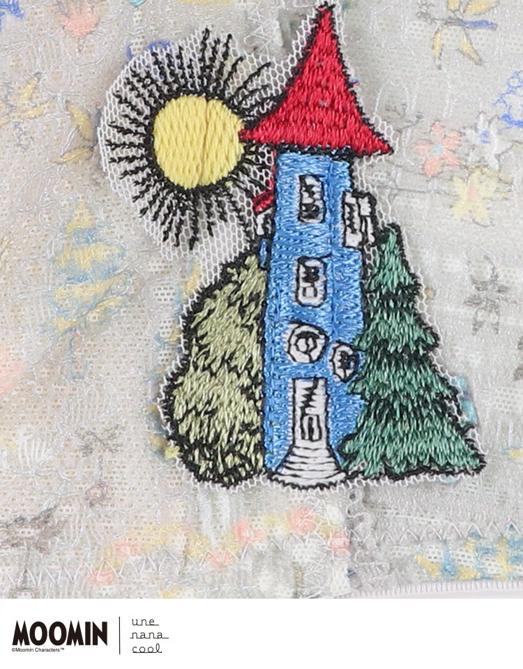 BUN130|ウンナナクール une nana cool MOOMIN × une nana cool 364 レース ノンワイヤーブラ S/M/L/LL