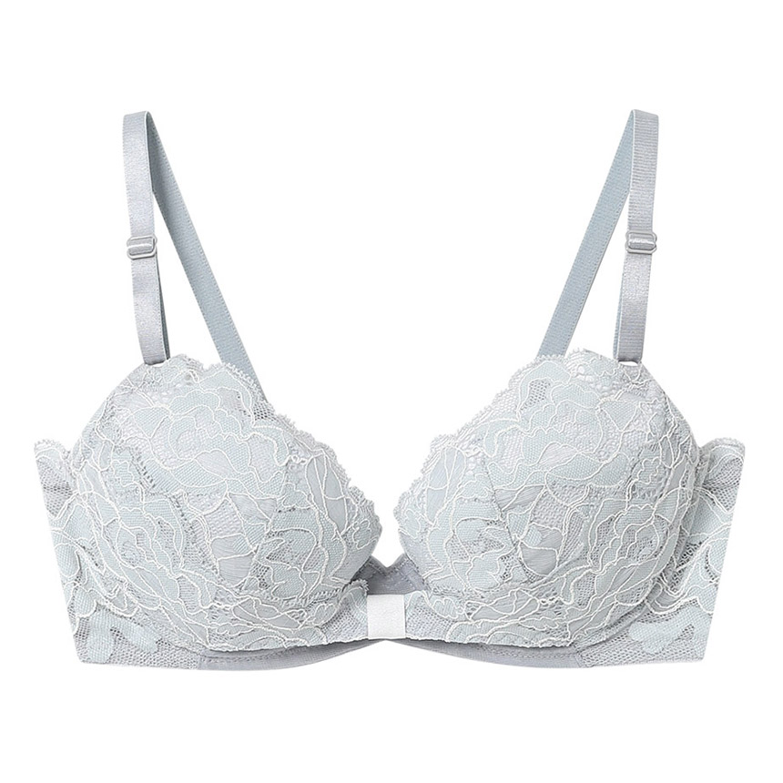 BUN201|ウンナナクール une nana cool リボンブラレース 胸もとフィットながもち~動いても、キレイはつづく~ ブラジャー単品 ABCDEFFカップ アンダー 65/70/75cm