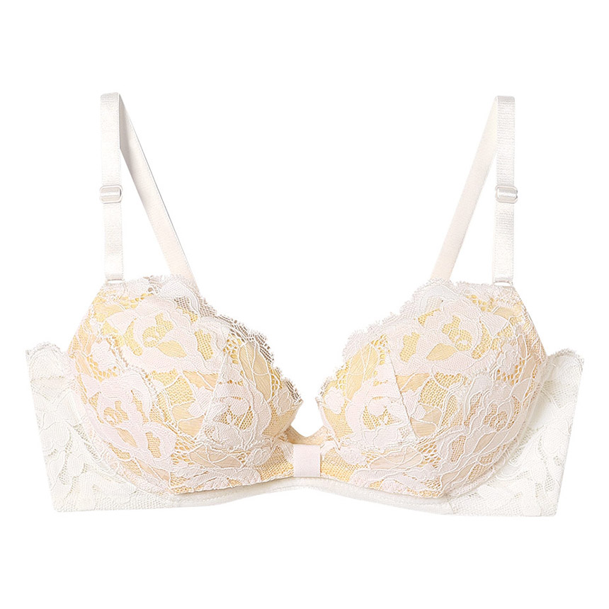 BUN201|ウンナナクール une nana cool リボンブラレース 胸もとフィットながもち~動いても、キレイはつづく~ ブラジャー単品 ABCDEFFカップ アンダー 65/70/75cm