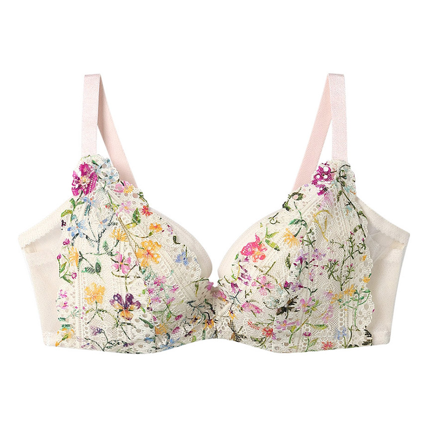 JB2323|ウンナナクール une nana cool MADE WITH LIBERTY FABRIC さあ、わたし レース ブラジャー単品 BCDEFカップ アンダー 65/70/75/80cm