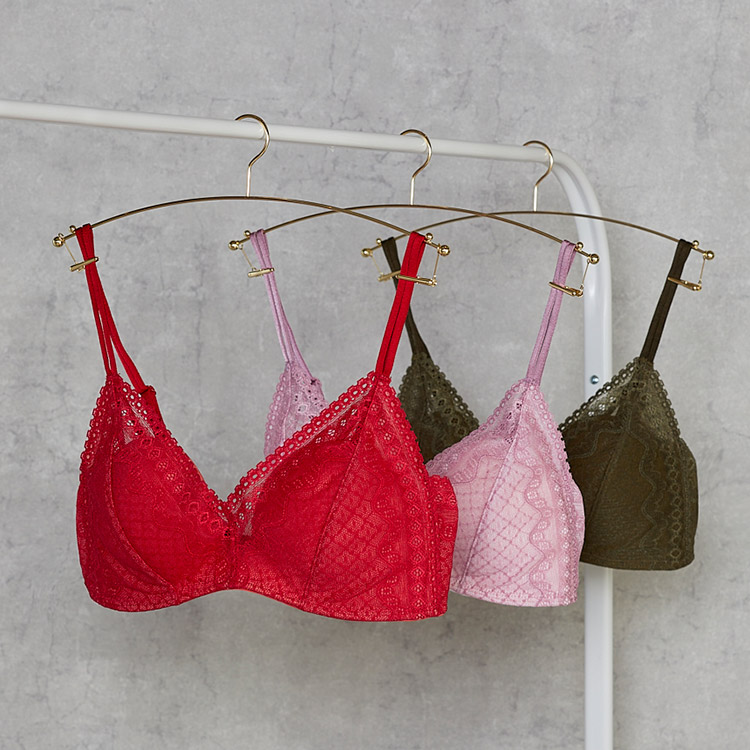 JB3510|ウンナナクール une nana cool 特別な日以外の364日つけたくなるブラ 364 レース ノンワイヤーブラ SS/S/M/L/LL