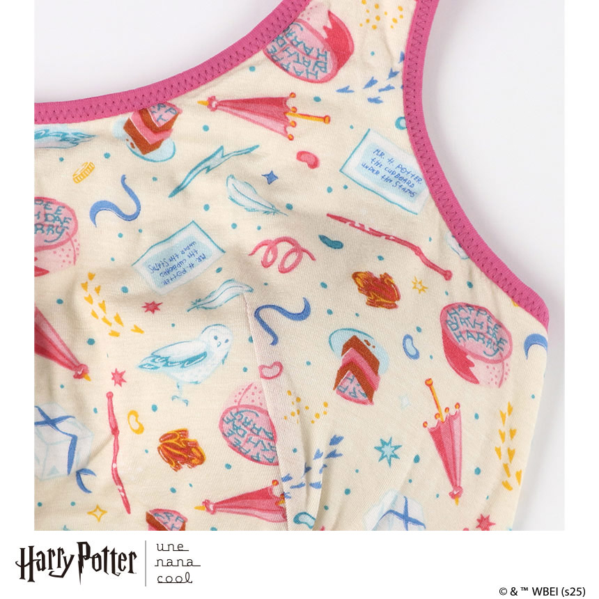 JB3957|ウンナナクール une nana cool Harry Potter × une nana cool ナイトアップブラ ノンワイヤーブラ M/L/LL/3L