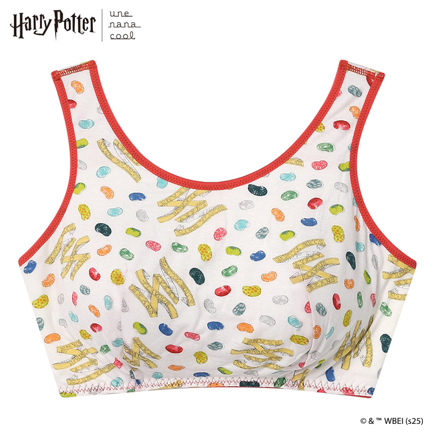 JB3957｜ウンナナクール une nana cool Harry Potter × une nana cool ナイトアップブラ ノンワイヤーブラ M/L/LL/3L