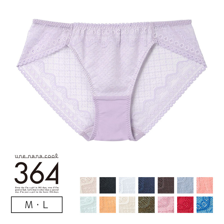 JF1510|ウンナナクール une nana cool 364 レース スタンダードショーツ M/L