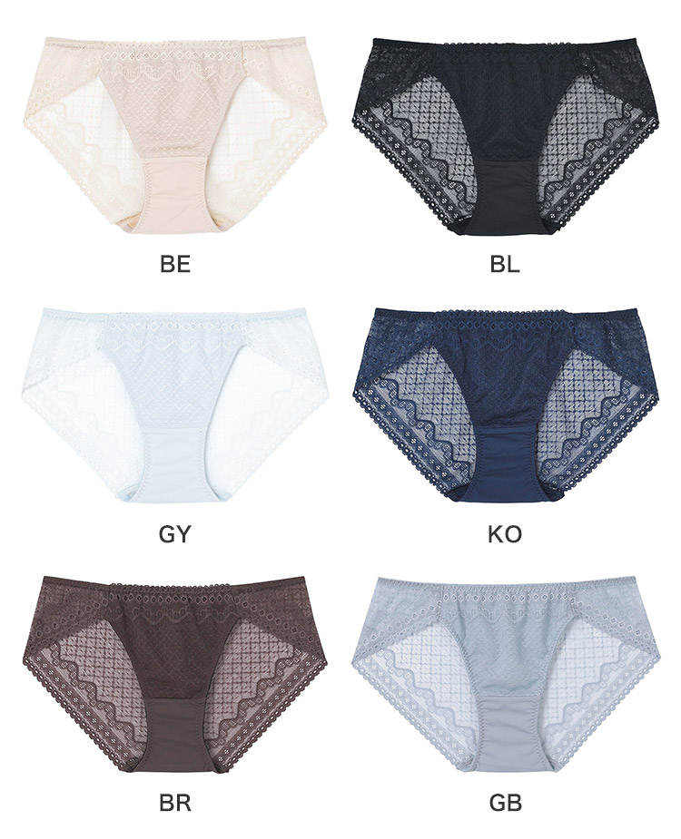 JF1510|ウンナナクール une nana cool 364 レース スタンダードショーツ M/L