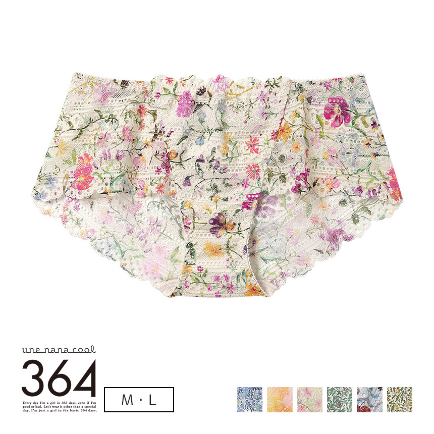 JF2520｜ウンナナクール une nana cool MADE WITH LIBERTY FABRIC 総レース 総レースショーツ M/L