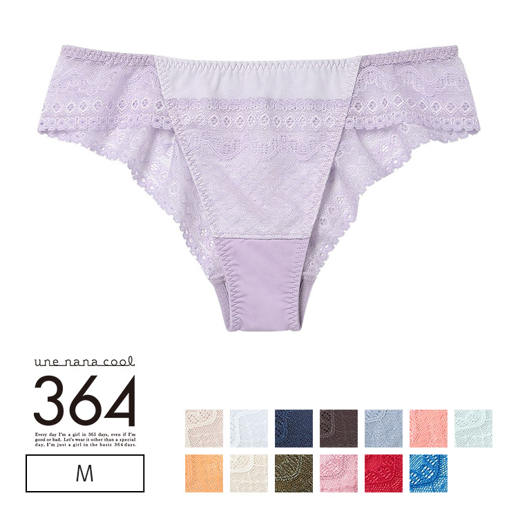 JF6510|ウンナナクール une nana cool 364 レース Tバックショーツ M