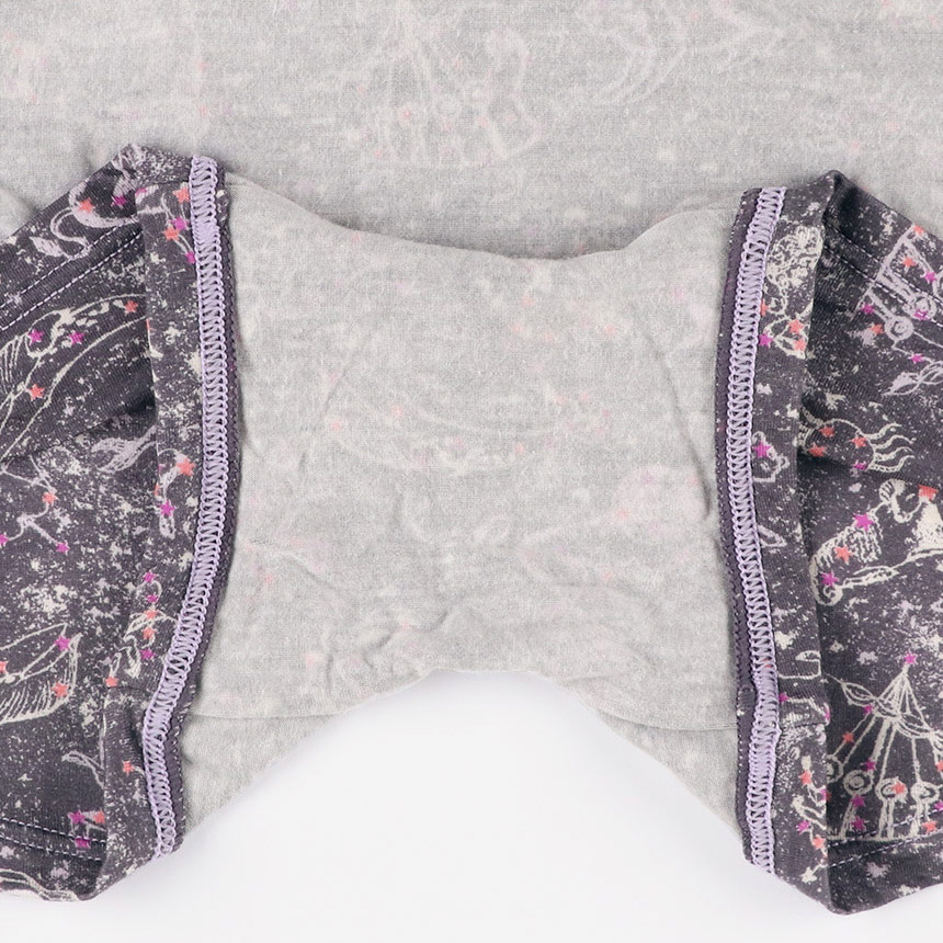 LF3050|ウンナナクール une nana cool ナイトアップブラ連動 MADE WITH LIBERTY FABRIC ハラマキ付きショーツ ボーイレングスショーツ M/L