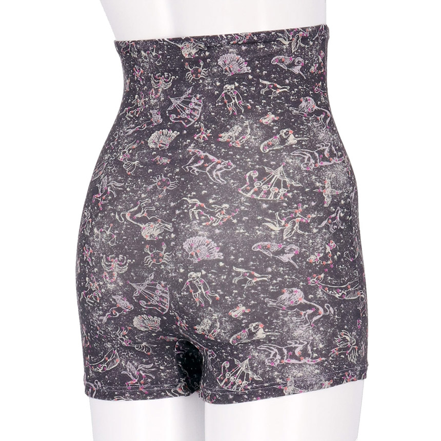 LF3050|ウンナナクール une nana cool ナイトアップブラ連動 MADE WITH LIBERTY FABRIC ハラマキ付きショーツ ボーイレングスショーツ M/L