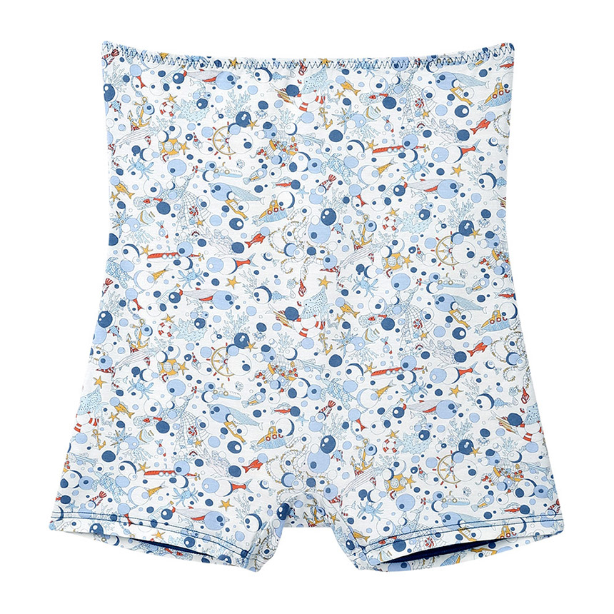 LF3050｜ウンナナクール une nana cool ナイトアップブラ連動 MADE WITH LIBERTY FABRIC ハラマキ付きショーツ ボーイレングスショーツ M/L