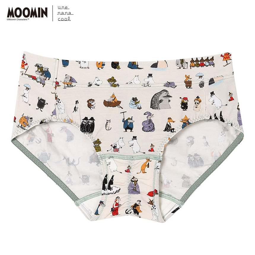 LF5051|ウンナナクール une nana cool MOOMIN × une nana cool サニタリーショーツ 羽つきナプキン対応 M/L