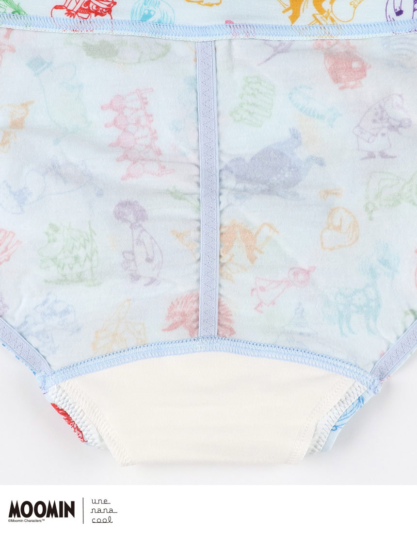 LF5051|ウンナナクール une nana cool MOOMIN × une nana cool サニタリーショーツ 羽つきナプキン対応 M/L