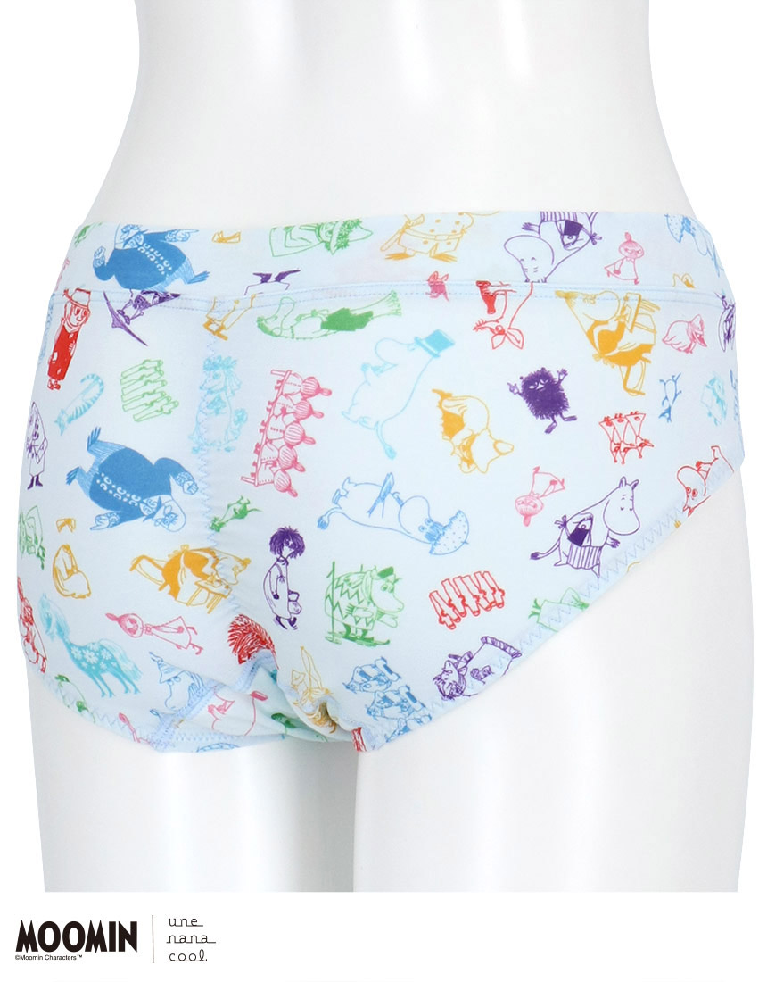LF5051|ウンナナクール une nana cool MOOMIN × une nana cool サニタリーショーツ 羽つきナプキン対応 M/L