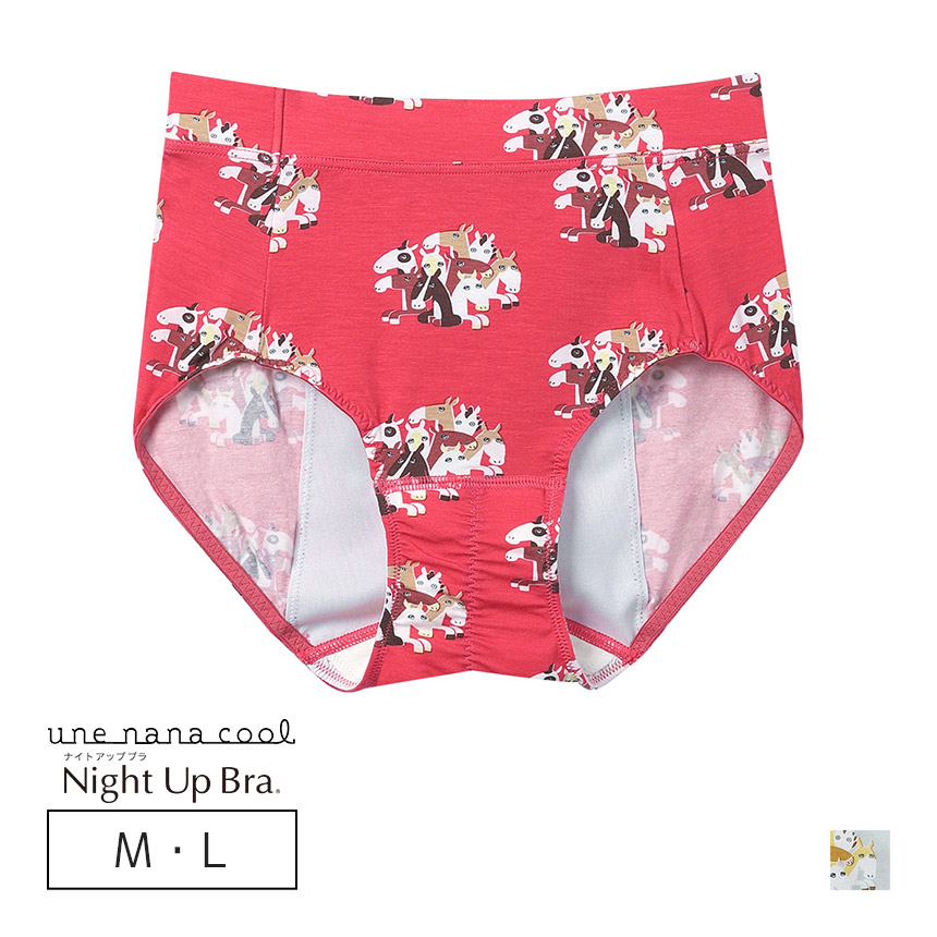 LF5756｜ウンナナクール une nana cool 2026年お年賀「まるっとうまくいく」　 ナイトアップブラ連動 サニタリーショーツ 羽つきナプキン対応 M/L