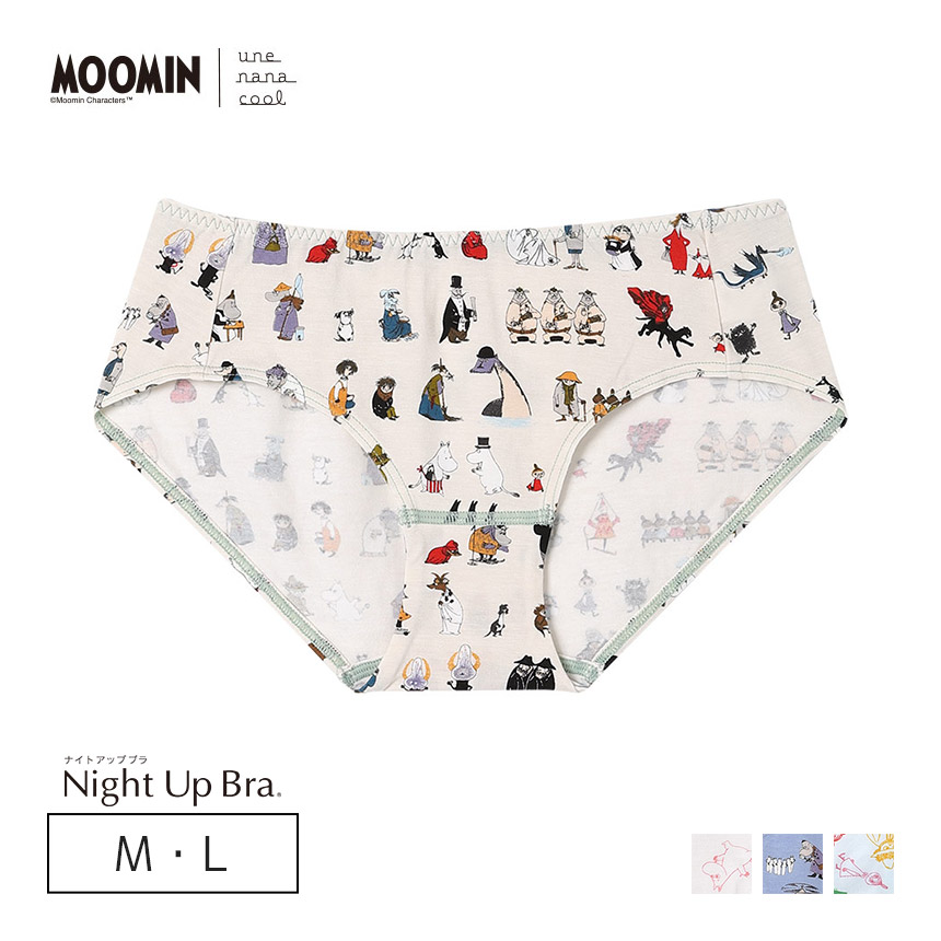 LF6251|ウンナナクール une nana cool MOOMIN × une nana cool スタンダードショーツ M/L