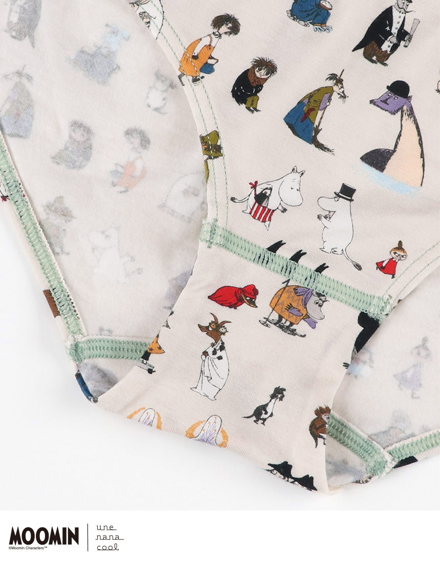 LF6251|ウンナナクール une nana cool MOOMIN × une nana cool スタンダードショーツ M/L