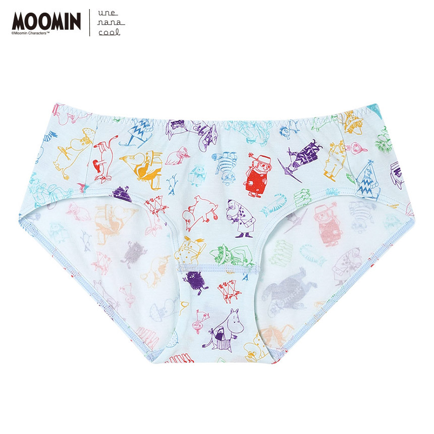 LF6251|ウンナナクール une nana cool MOOMIN × une nana cool スタンダードショーツ M/L