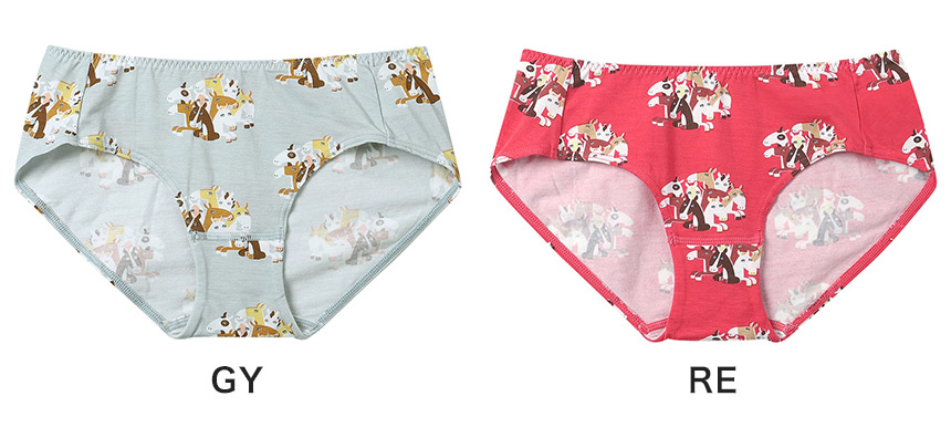 LF6256|ウンナナクール une nana cool 2026年お年賀「まるっとうまくいく」 ナイトアップブラ連動 スタンダードショーツ M/L