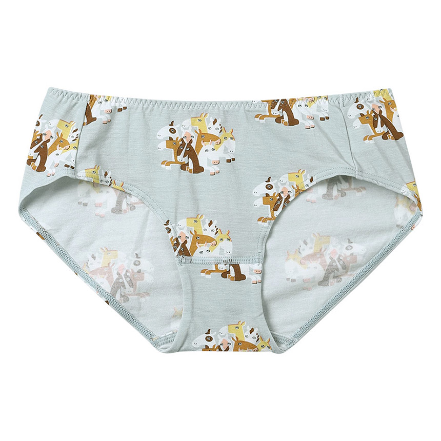 LF6256|ウンナナクール une nana cool 2026年お年賀「まるっとうまくいく」 ナイトアップブラ連動 スタンダードショーツ M/L