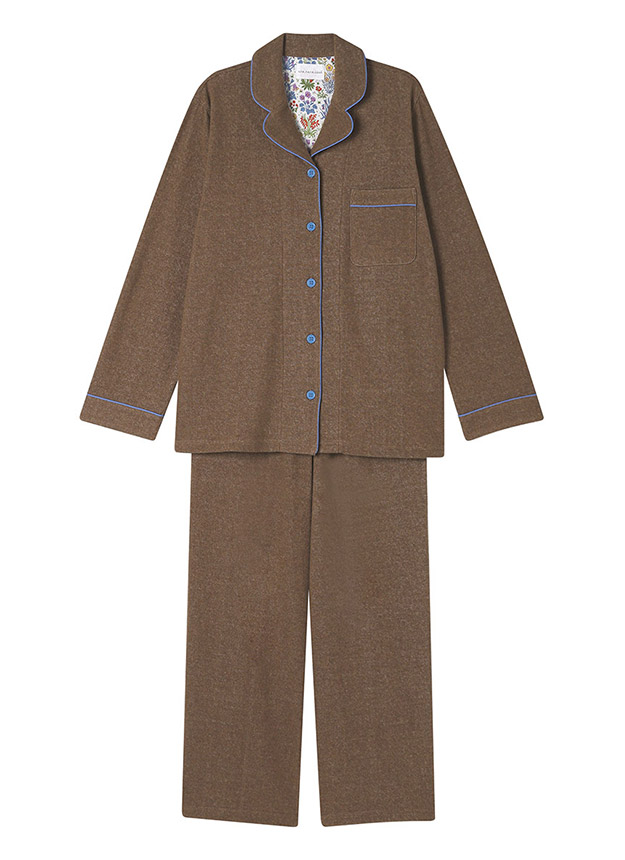 LP6466|ウンナナクール une nana cool 【綿混】コットンパイルパジャマ MADE WITH LIBERTY FABRIC パジャマ 上下セット M