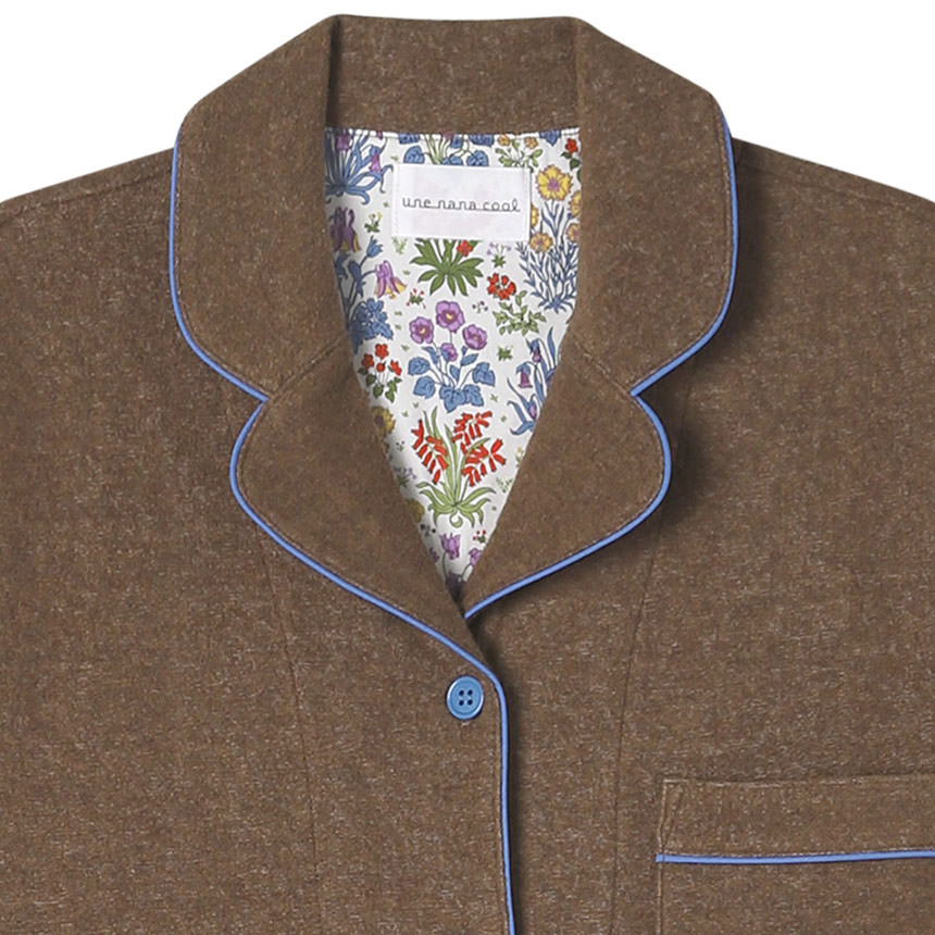 LP6466|ウンナナクール une nana cool 【綿混】コットンパイルパジャマ MADE WITH LIBERTY FABRIC パジャマ 上下セット M