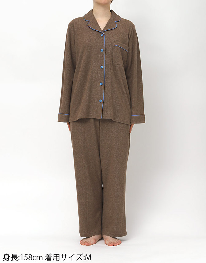 LP6466|ウンナナクール une nana cool 【綿混】コットンパイルパジャマ MADE WITH LIBERTY FABRIC パジャマ 上下セット M