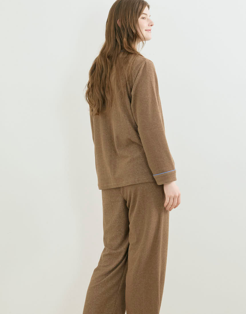 LP6466|ウンナナクール une nana cool 【綿混】コットンパイルパジャマ MADE WITH LIBERTY FABRIC パジャマ 上下セット M