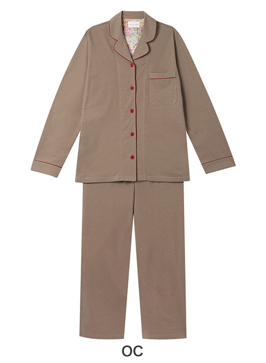 LP6531|ウンナナクール une nana cool 【綿混】ラスティック天竺パジャマ MADE WITH LIBERTY FABRIC パジャマ 上下セット M