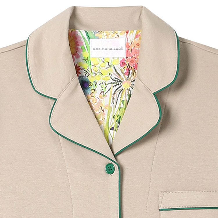 LP6534|ウンナナクール une nana cool 【綿100%】シルケットスムースパジャマ MADE WITH LIBERTY FABRIC パジャマ 上下セット M