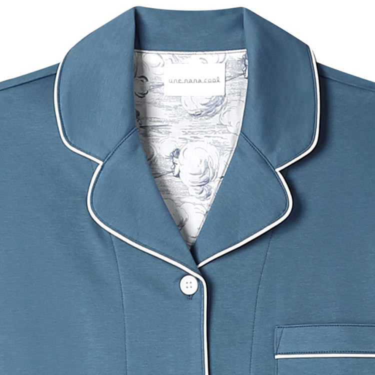 LP6534|ウンナナクール une nana cool 【綿100%】シルケットスムースパジャマ MADE WITH LIBERTY FABRIC パジャマ 上下セット M