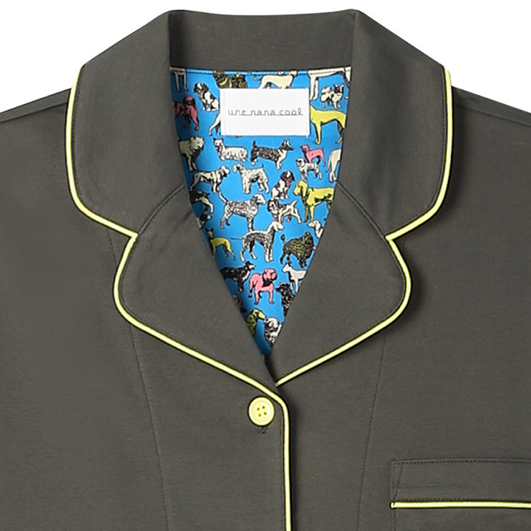 LP6534|ウンナナクール une nana cool 【綿100%】シルケットスムースパジャマ MADE WITH LIBERTY FABRIC パジャマ 上下セット M