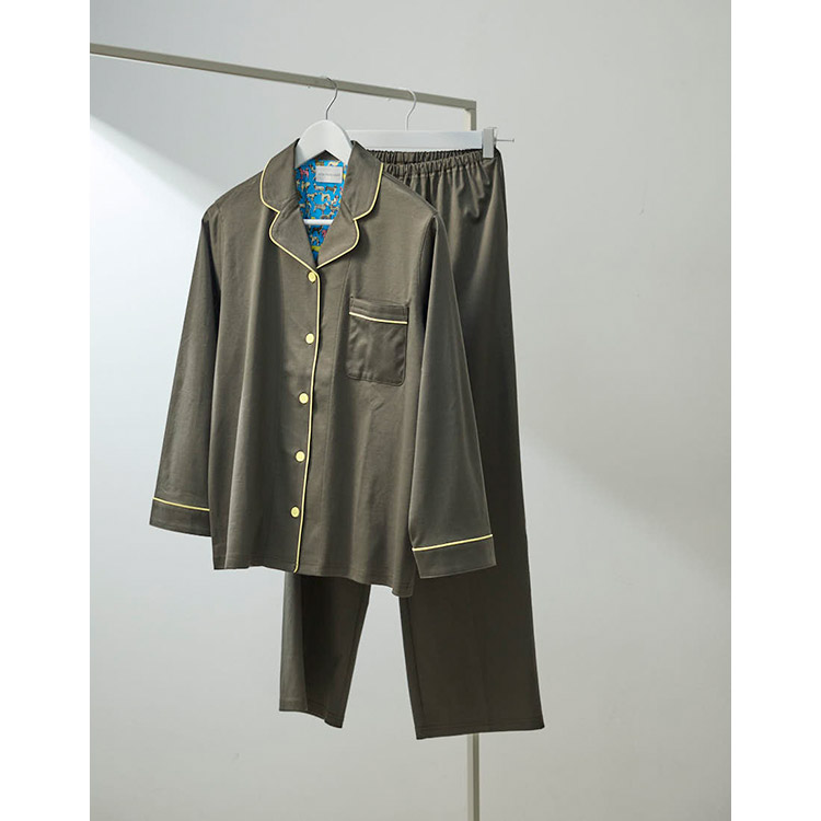 LP6534|ウンナナクール une nana cool 【綿100%】シルケットスムースパジャマ MADE WITH LIBERTY FABRIC パジャマ 上下セット M