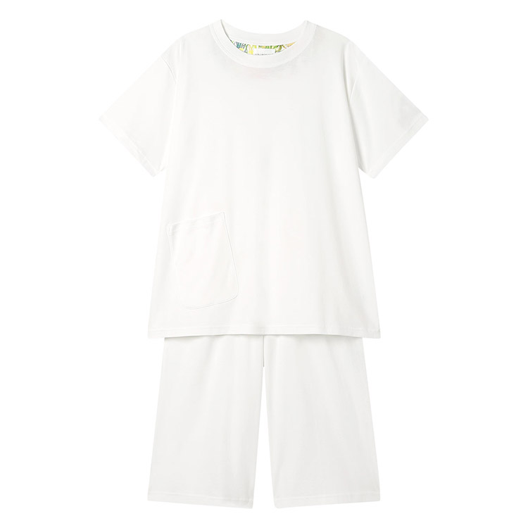 LP6623|ウンナナクール une nana cool 【綿100%】なめらかシルケットスムース半袖パジャマ MADE WITH LIBERTY FABRIC パジャマ 上下セット M/L