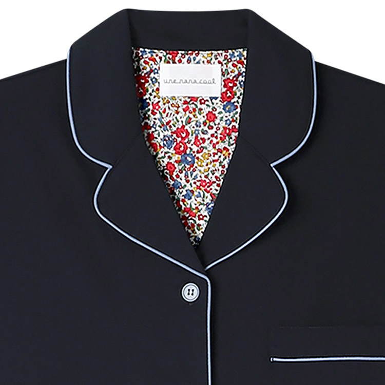 LP6628|ウンナナクール une nana cool 【綿混】両染ジャージ半袖パジャマ MADE WITH LIBERTY FABRIC パジャマ 上下セット M/L