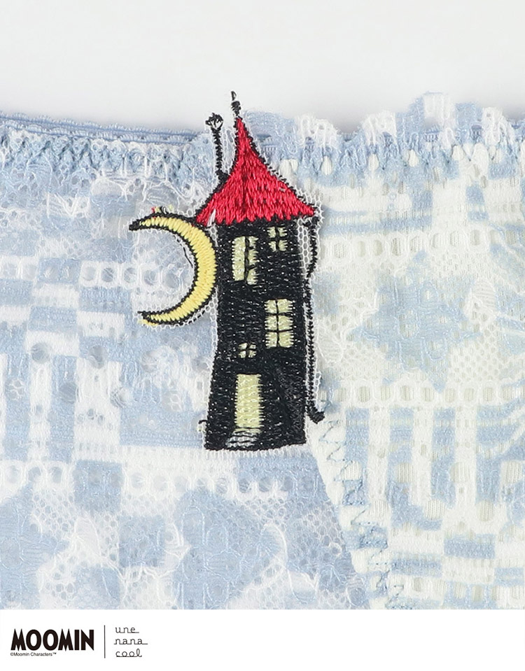 PUN230|ウンナナクール une nana cool MOOMIN × une nana cool 364 レース 総レースショーツ M/L