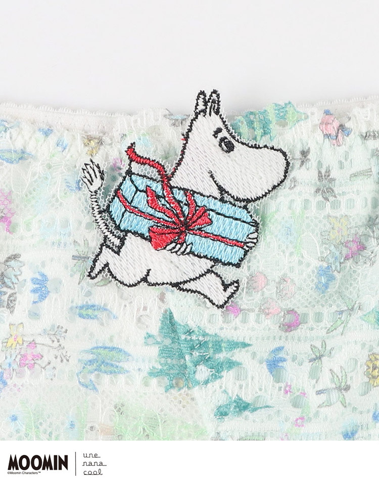 PUN230|ウンナナクール une nana cool MOOMIN × une nana cool 364 レース 総レースショーツ M/L