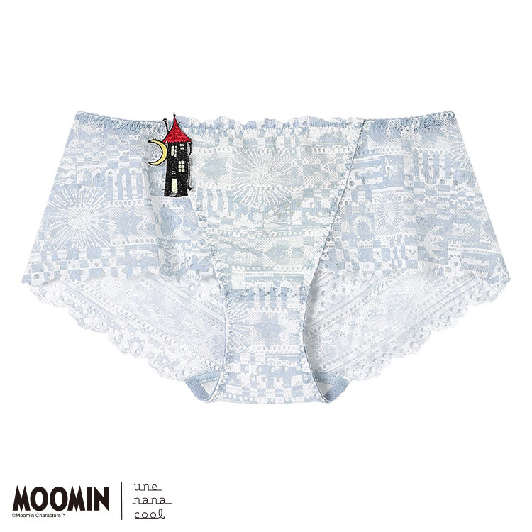 PUN230|ウンナナクール une nana cool MOOMIN × une nana cool 364 レース 総レースショーツ M/L
