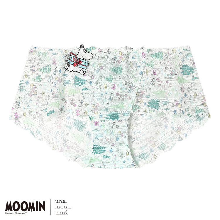 PUN230|ウンナナクール une nana cool MOOMIN × une nana cool 364 レース 総レースショーツ M/L